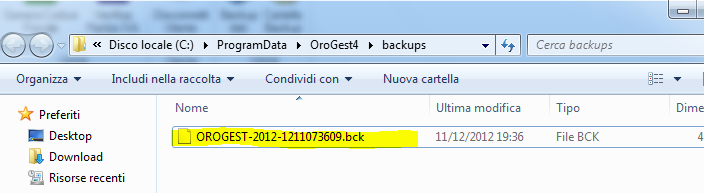 file di backup